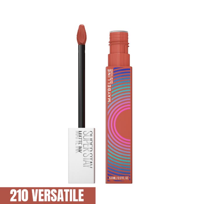 Rouge à Lèvres Liquide - Effet Mat - Longue Tenue - SuperStay Matte Ink -EDITION LIMITEE MUSIC - Teinte : 210 VERSATILE