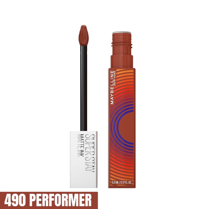 Rouge à Lèvres Liquide - Effet Mat - Longue Tenue - SuperStay Matte Ink -EDITION LIMITEE MUSIC - Teinte : 490 PERFORMER