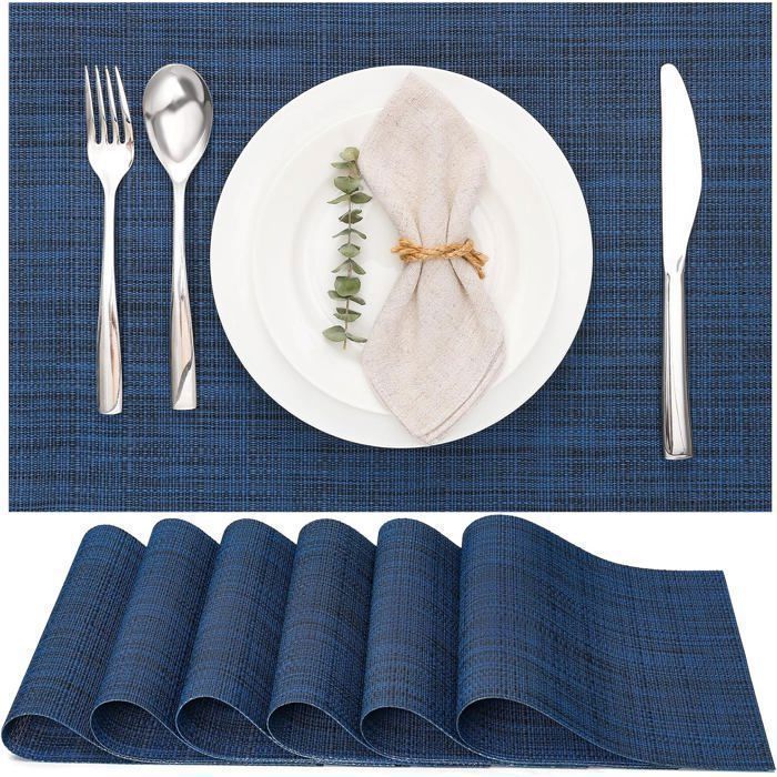 Dessous de verre - BELLA MAISON - Scintillant bleu - 12 cm - Résistant à la chaleur - Facile à nettoyer