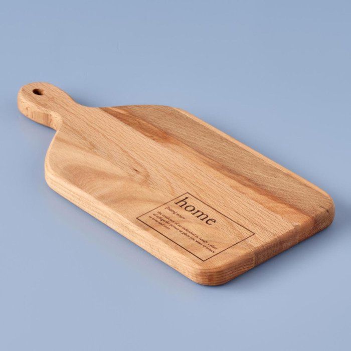 Planche à découper moyenne en bois naturel (32x15,5 cm)