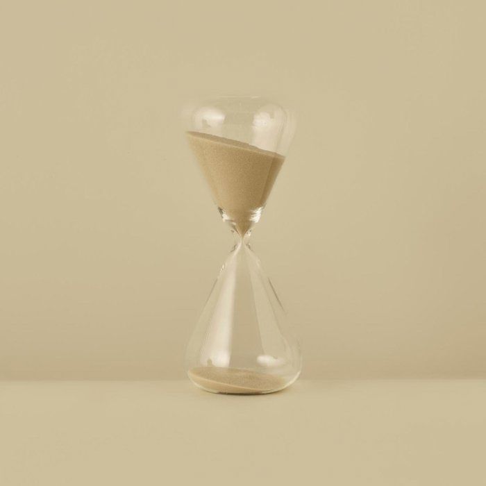 Sablier - BELLA MAISON - Sona - Crème - Verre - 20 minutes