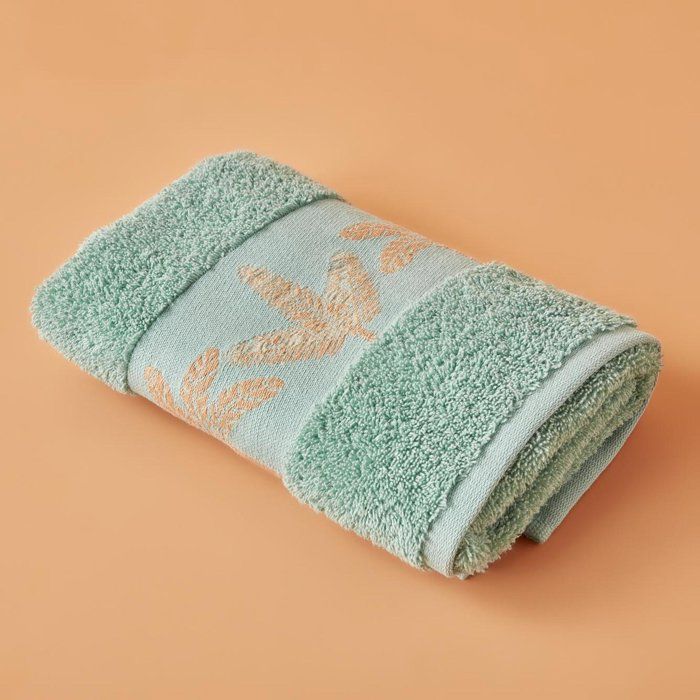 Serviette de visage Safari 100% coton vert (50x75 cm)