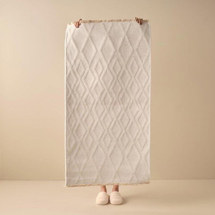Tapis Diamant Blanc (80x150 cm)