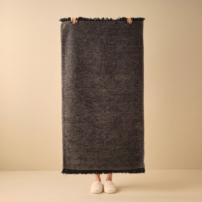 Tapis Petite Carreau Anthracite (80x150 cm)