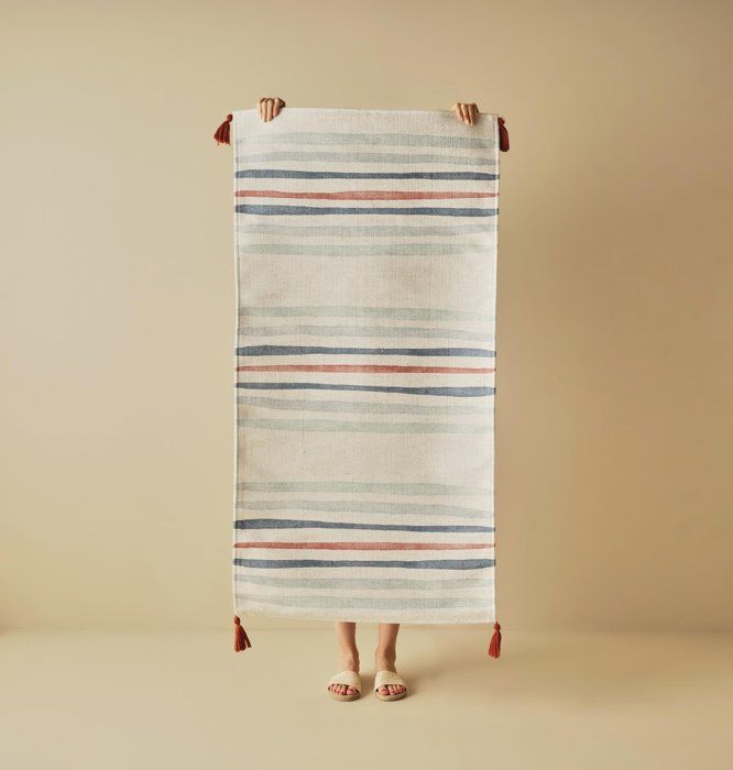 Tapis Wave Bleu (80x150 cm)