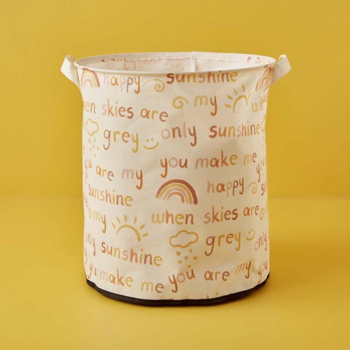 Panier à jouets Sunshine blanc (36x40 cm)