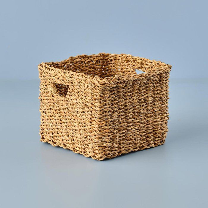 Panier carré en osier Breez naturel (25x25 cm)