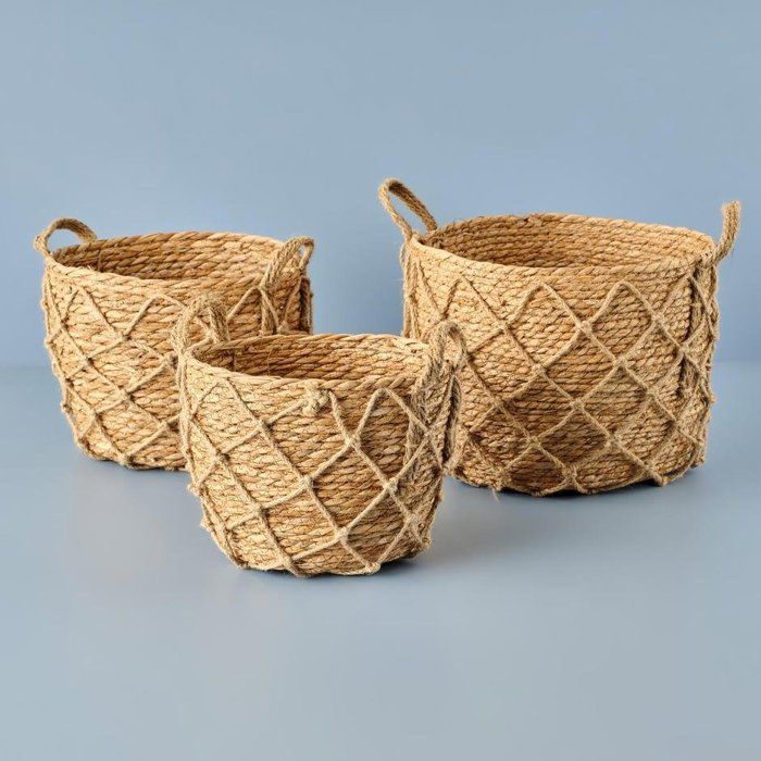 Panier en osier Gesy naturel (23x23x20 cm)
