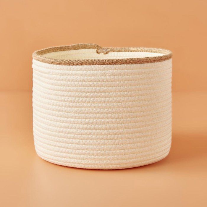 Panier Nora ivoire blanc (27x20 cm)