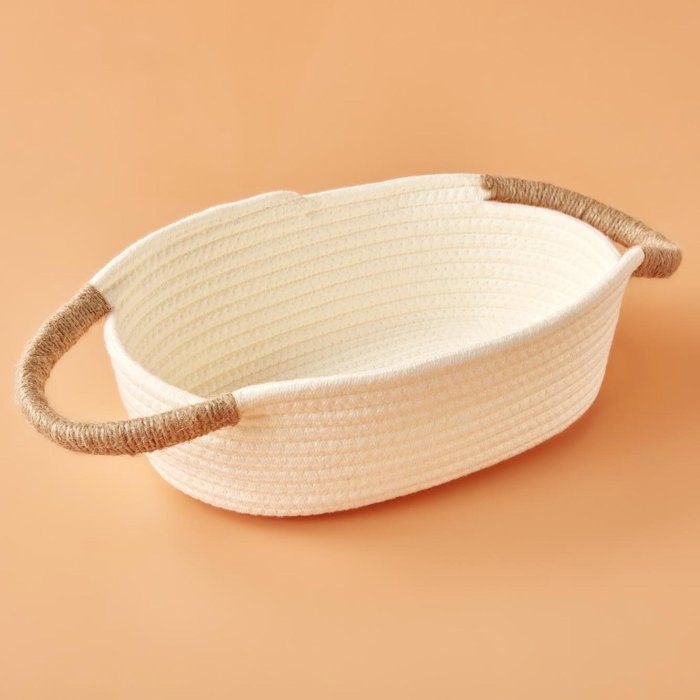 Panier Montana ivoire blanc (33x23x9 cm)