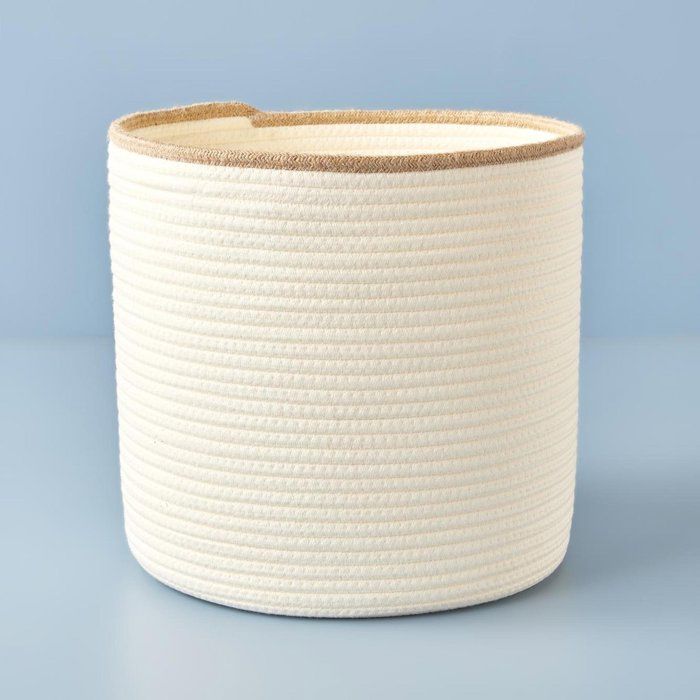 Panier Nora ivoire blanc (35x38 cm)