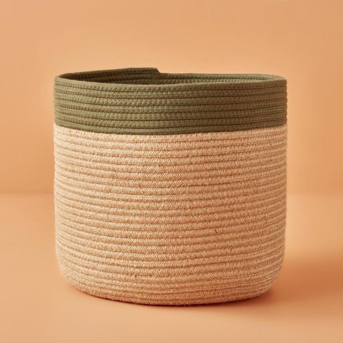 Panier Windy bicolore naturel (33x25 cm)