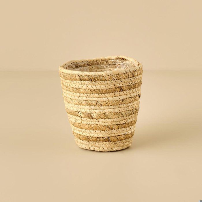 Pot de fleur en osier Sedna naturel (14x14 cm)