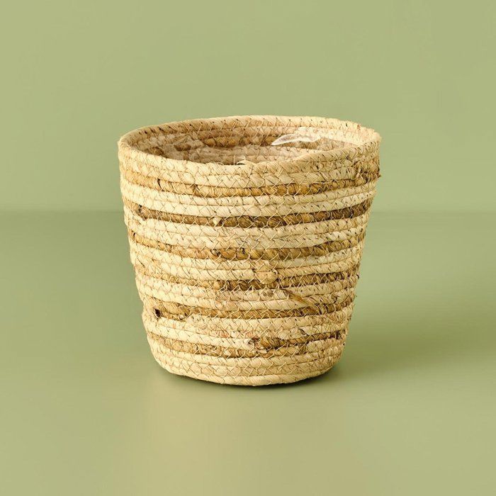 Pot de fleur en osier Sedna naturel (16x18 cm)