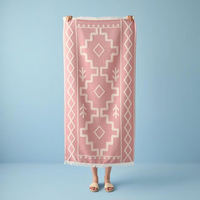 Serviette de plage Carna rouge (75x150 cm)