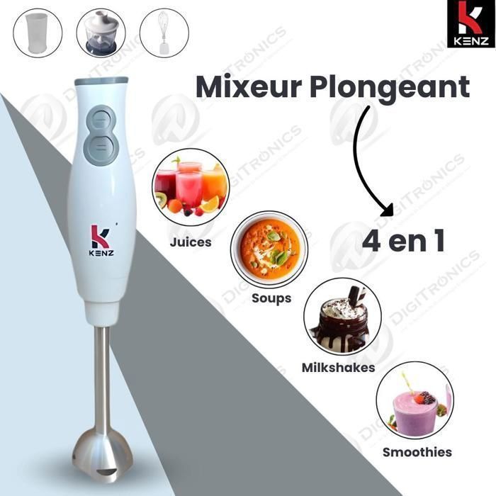 MIXEUR PLONGEANT KENZ 4EN1 INOX
