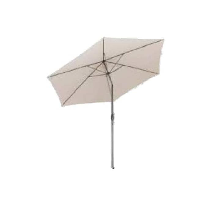 Parasol inclinable en acier et polyester azur