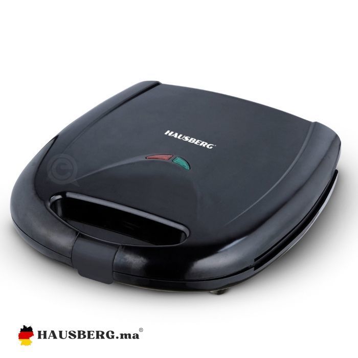 Grille-pain Panini Machine a sandwich Electrique Noir -Hausberg (1100-1300W)