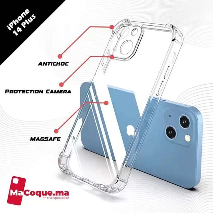 Coque iPhone 14 Plus Transparente Antichoc Magsafe