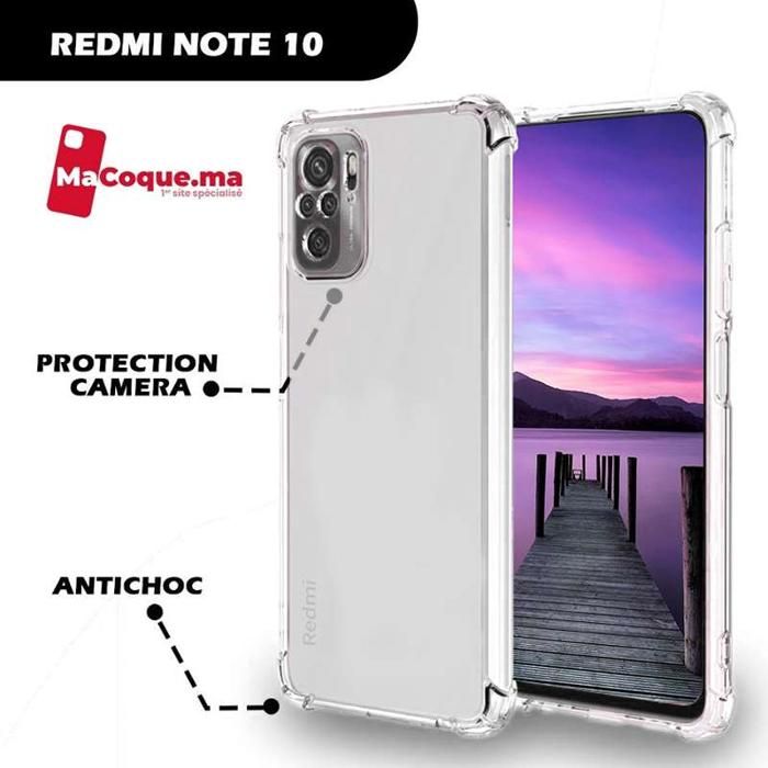 Coque Redmi Note 10s / Note 10 4G Pochette Transparente Antichoc Magsafe
