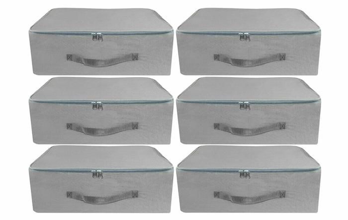PACK DE 6 SACS DE RANGEMENT DE GARDE-ROBE - BEIGE