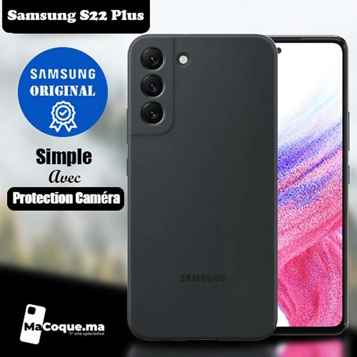 Coque Téléphone - SAMSUNG - S22 Plus - Protection Caméra - Silicone de qualité supérieure - Design Slim