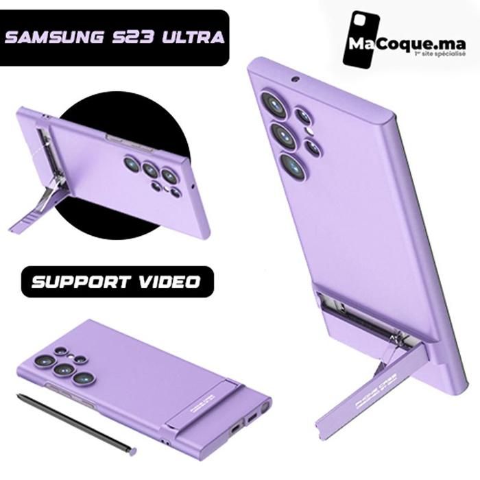 MAUVE Coque ULTRAMINCE Samsung S23 ULTRA Piquet Support Video  Antichoc