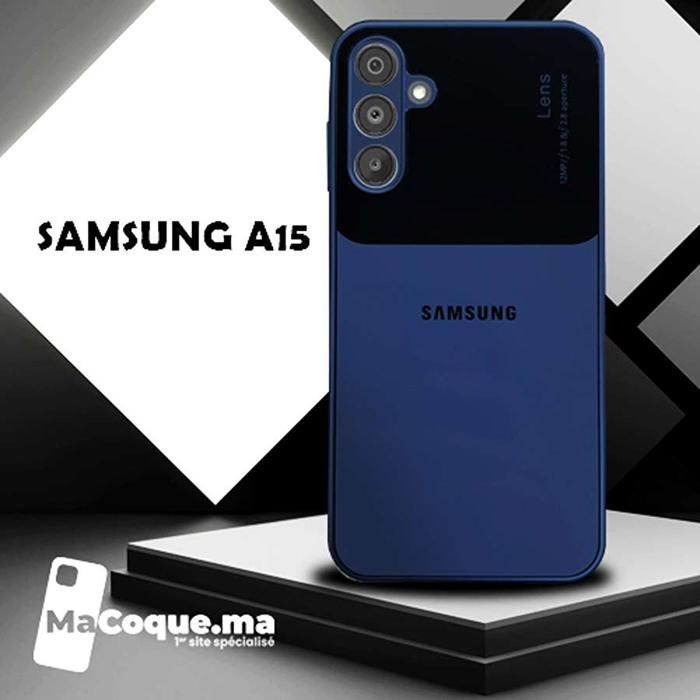 BLUE MARINE Coque Samsung A15 /Filtre Poussière/Galvanisée