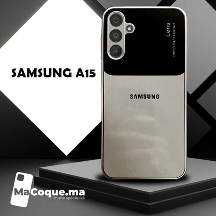 Gris Titanium Coque Samsung A15 /Filtre Poussière/Galvanisée