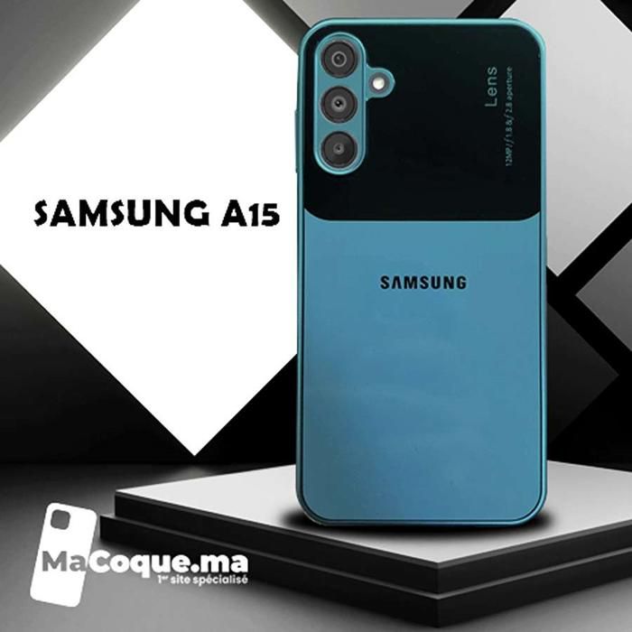 BLEU CIEL Coque Samsung A15 /Filtre Poussière/Galvanisée