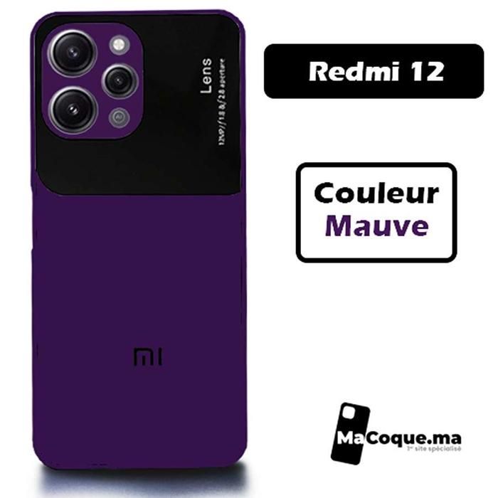 Mauve Coque Redmi 12 Galvanisée