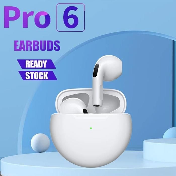 TWS Pro6 Écouteurs stéréo Sans Fil Bluetooth +EDR - Blanc
