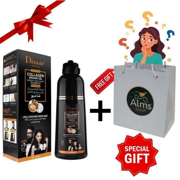 Disaar Shampooing et teinture capillaire au collagène et à l'huile d'argan