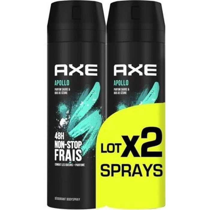 LOT DE 2 DEO AXE APOLLO 150ML