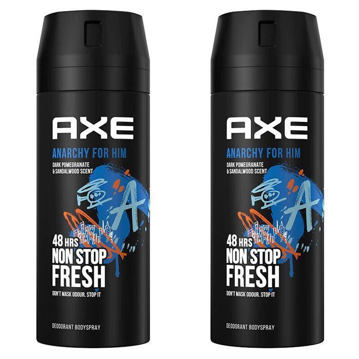 LOT DE 2 DEO AXE ANARCHY 150ML