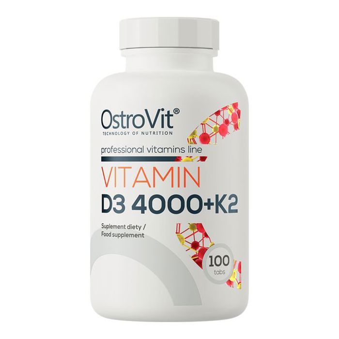 Vitamine D3 4000 UI + K2 100 comprimés