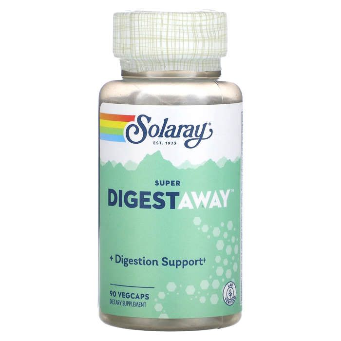 Mélange d'enzymes digestives Super Digestaway- Digestion et absorption saines des protéines, des lipides et des glucides 90 VegCaps