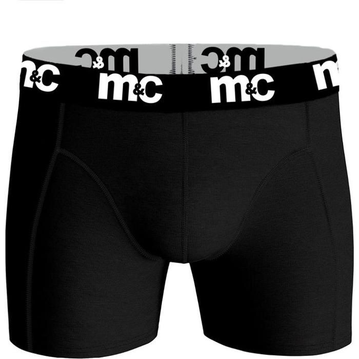 Boxer en coton lycra noir