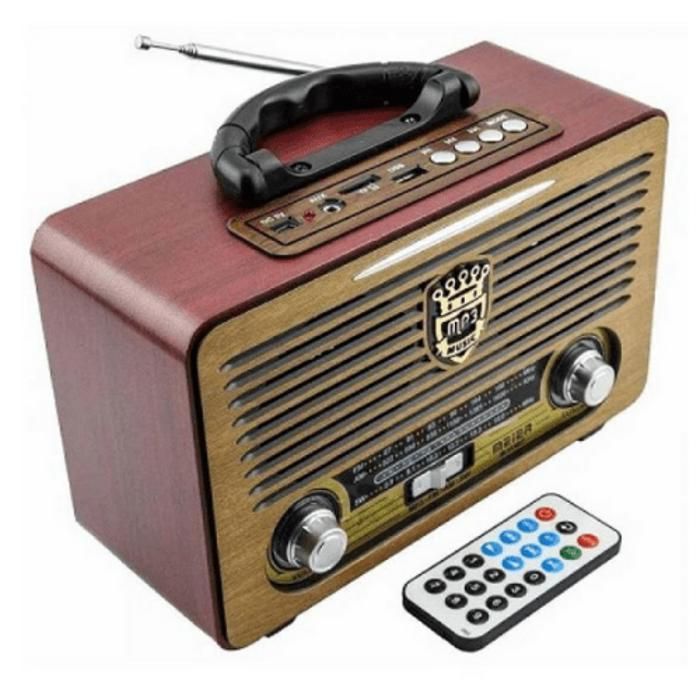 Radio antique portative Meier M-111BT avec chargement USB / SD