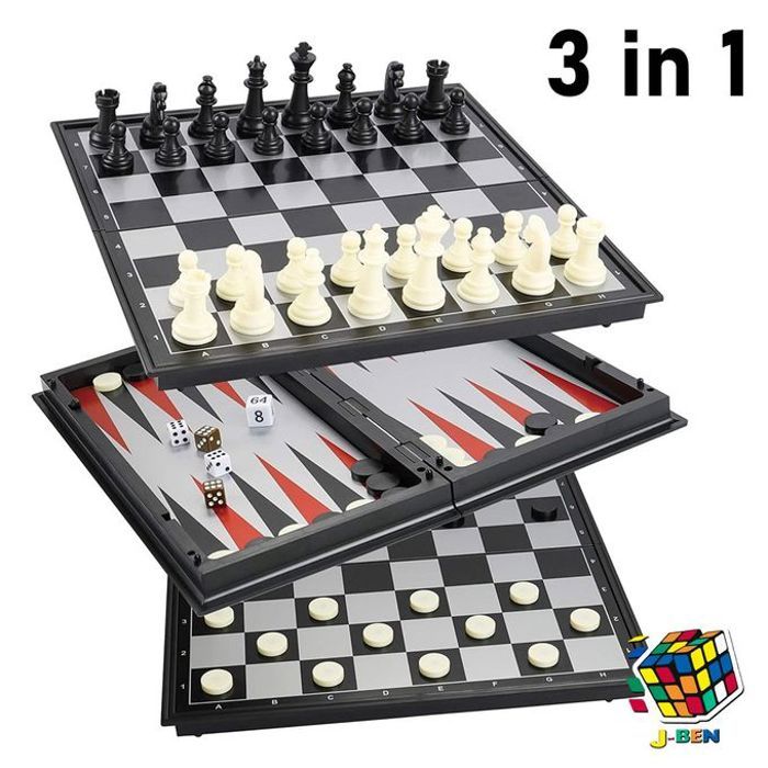 Jeux de dam Chess Set 3 in 1