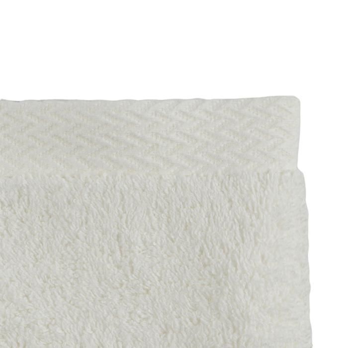 Serviette de toilette – Julian – Coton naturel – 50x90 cm – Blanc – 550g