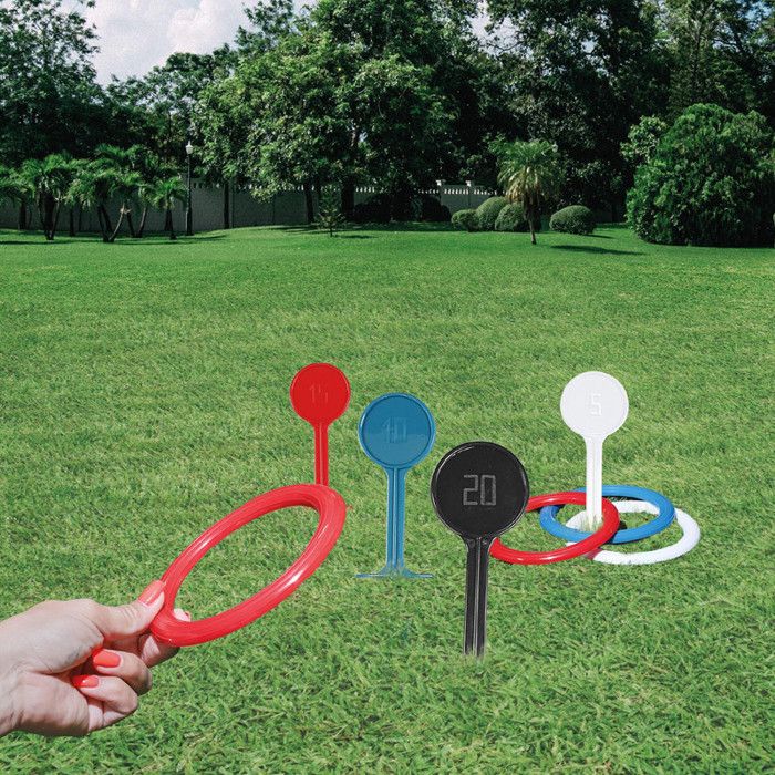 Jeu de lancer d'anneaux - MISTER GADGET - 4 pièces - Extérieur - Mixte - À partir de 3 ans