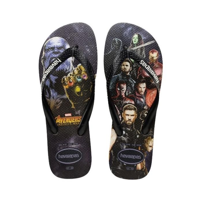 Tongs - HAVAIANAS - TOP MARVEL - Caoutchouc - Noir - Pour Homme - Marjane Mall - Image 1
