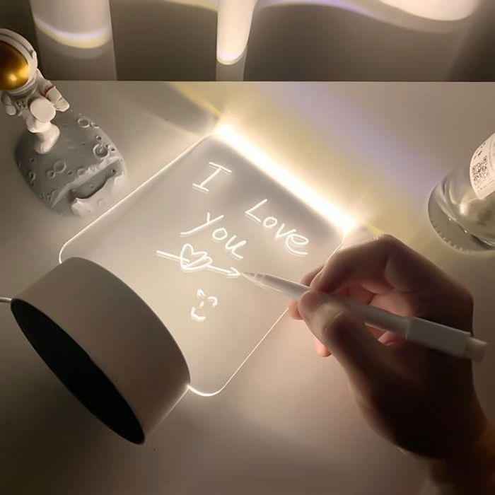 Lampe LED à notes avec stylo pour écrire