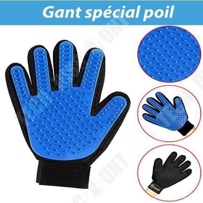 Gant de toilettage pour chat et chien