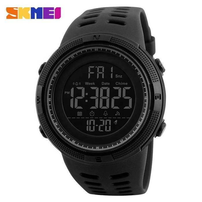SKMEI Nouveau hommes de sport montre chronographe réveil montre numérique 50M