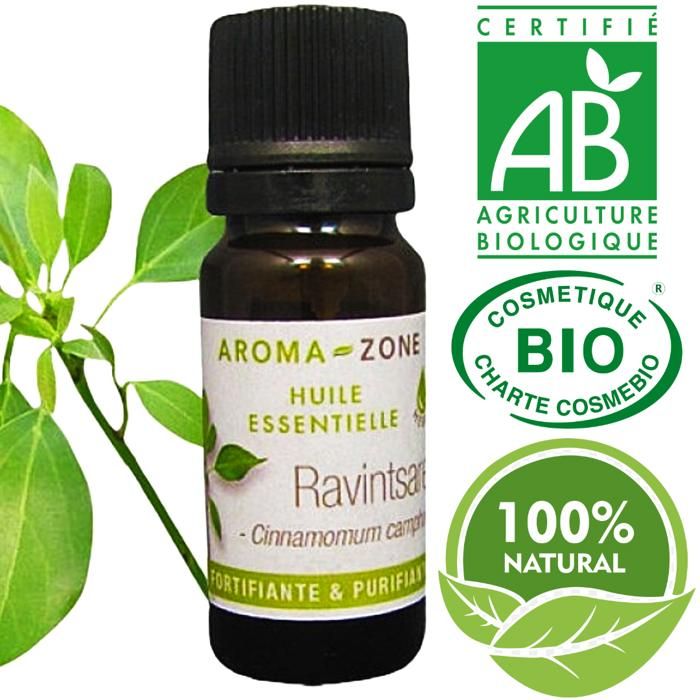 Huile essentielle Ravintsara Antiviral Anti-inflammatoire bio 10ml