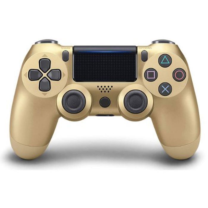 Dual Shock 4 v2 - Gamepad - sans fil - Bluetooth - Gold - pour PlayStation 4