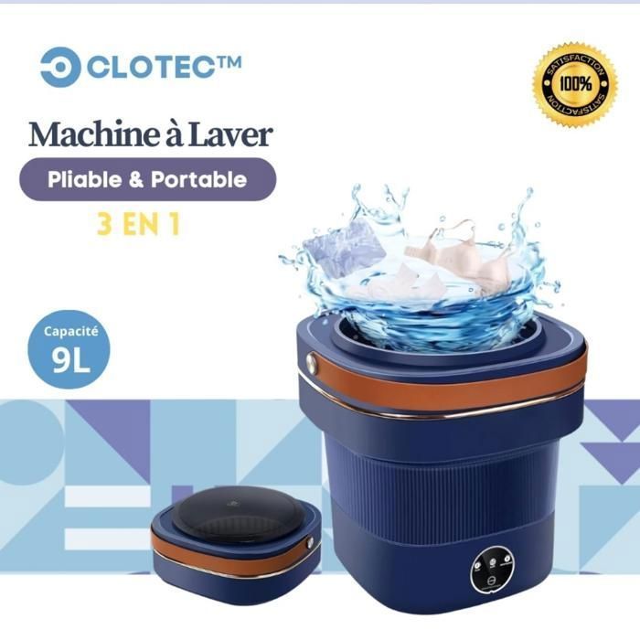 Machine à Laver Pliable Portable 9L