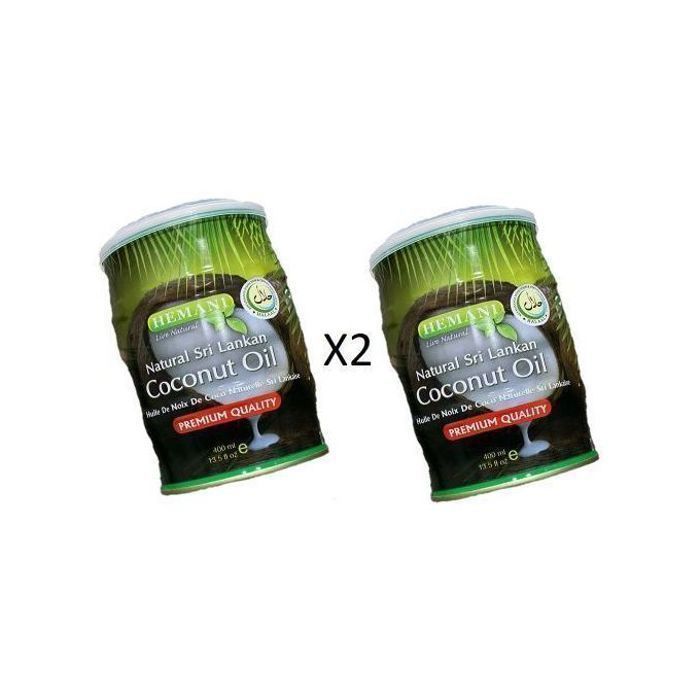 Hemani 2 Huile de coco pure / Coconut oil pure - 2 x 400ml